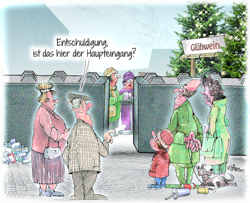 Cartoon: Weihnachtsmärkte (medium) by Ritter-Cartoons tagged weihnachtsmärkte,berthold,ritter,cartoons,pressekarikatur,karikaturen,pressezeichnung,weihnachtsmärkte,berthold,ritter,cartoons,pressekarikatur,karikaturen,pressezeichnung