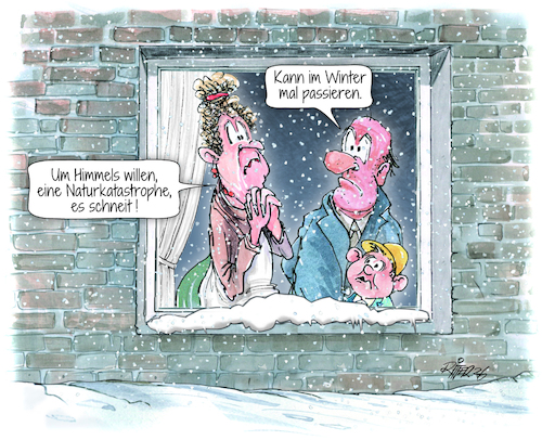 Cartoon: Winterwetter (medium) by Ritter-Cartoons tagged winterwetter,naturkatastrophe,wetter,klimaberthold,ritter,cartoons,karikaturen,winterwetter,naturkatastrophe,wetter,klimaberthold,ritter,cartoons,karikaturen