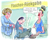 Cartoon: Altglas (small) by Ritter-Cartoons tagged mülltrennung,pressekarikaturen,und,cartoons,von,berthold,ritter,auch,bei,facebook,unter,ritterkarikaturen