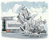 Cartoon: Debakel (small) by Ritter-Cartoons tagged berliner,chaostage