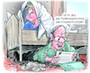 Cartoon: Post vom Kreiswehrersatzamt (small) by Ritter-Cartoons tagged pistorius,verteidigung,bundeswehr,wehrdienst,soldaten,bundeswehrdienst,jugend,cartoon,pressekarikatur,berthold,ritter,karikatur,pressezeichnung