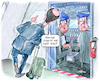 Cartoon: Rückflug (small) by Ritter-Cartoons tagged friedrich,merz,antrittsbesuch,bei,donald,trump