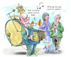 Cartoon: Straßenmusikant (small) by Ritter-Cartoons tagged straßenmusikant