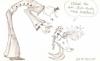 Cartoon: marionettenmann und erbsenpuppe (small) by armella tagged marionettenmann erbsenpuppe