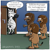 Cartoon: Selbsthilfe fettleibige Zebras (small) by Arghxsel tagged löwe,tiger,krokodil,leopard,katze,wolf,hyäne,schakal,adler,falke,hai,barrakuda,fuchs,dachs,wild,afrika,panther,jaguar,schlange,spinne,zebra,asien,amerika,beute,gnu,fressen,carnivore