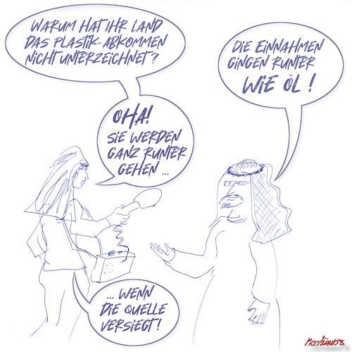 Cartoon: ... geht runter wie Öl! (medium) by MorituruS tagged plastik,abkommen,plastikmüll,konferenz,verhandlung,genf,klima,klimawandel,ozeane,nanoplastik,mikroplastik,nanopartikel,reifenabrieb,kunststoff,abbaubar,flüsse,tausende,tonnen,export,cartoon,karikatur,moriturus