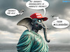 Cartoon: Die etwas andere Form d.Freiheit (small) by MorituruS tagged ki,usa,us,präsident,donald,trump,russland,wladimir,putin,freiheitsstatue,lady,liberty,regularien,ockern,deregulierung,regulierung,künstliche,intelligenz,ai,europa,player,microsoft,google,nvidia,openai,tech,milliardäre,stellenstreichungen,jobverluste,autokratie,demokratie,cartoon,karikatur,moriturus