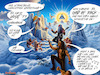 Cartoon: RIP Ozzy Osbourne-Rest in Rock! (small) by MorituruS tagged ozzy,osbourne,black,sabbath,god,of,rock,heavy,metal,hard,rocksong,paranoid,britich,rockstar,rocksänger,schauspieler,serie,the,osbournes,tv,gestorben,cartoon,karikatur,moriturus
