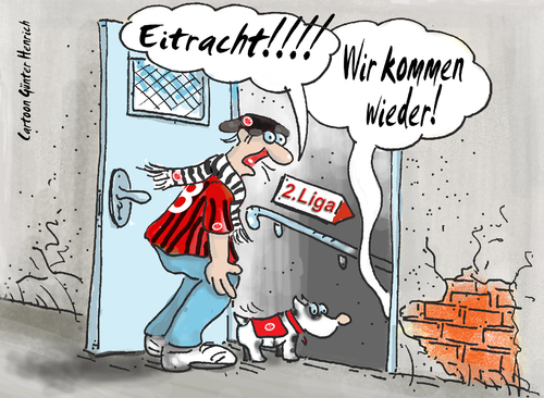 Cartoon: Auf und ab und auf! (medium) by Henrich tagged und,auf,frankfurt,eintacht