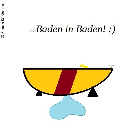 Cartoon: Baden in Baden (medium) by Flymon tagged baden