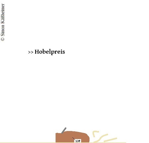 Cartoon: Bonernwachs dann um ... (medium) by Flymon tagged hobel,nobelpreis