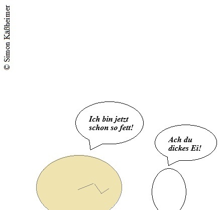 Cartoon: Fett! Hmm. (medium) by Flymon tagged eier