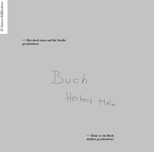 Cartoon: Nein Also ... - ooh. (medium) by Flymon tagged kalauer,buch