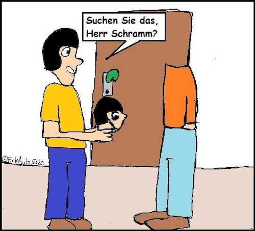 Cartoon: Herr Schramm... (medium) by Sven1978 tagged herr,schramm,kopflosigkeit,durcheinander,männer