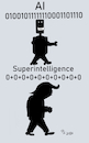Cartoon: Superintelligence (small) by SchmidtFineArt tagged trump,ai,ki,amerika,usa,europa,demokratie,wirtschaft,politik,politiker,krise,cartoon,karikatur,humor,zeichnung