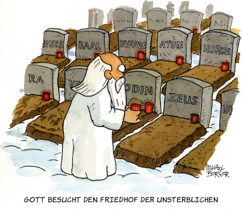 Cartoon: Allerheiligen (medium) by Karl Berger tagged allerheiligen,gott,friedhof,sterblichkeit,allerheiligen,gott,friedhof,sterblichkeit