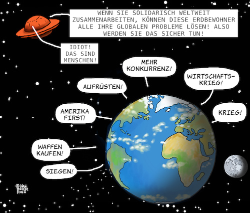 Cartoon: Menschen! (medium) by Karl Berger tagged kooperation,miteinander,solidarität,zusammenarbeit,konkurrenz,krieg,wirtschaftskrieg,gewinnen,wettkampf,kooperation,miteinander,solidarität,zusammenarbeit,konkurrenz,krieg,wirtschaftskrieg,gewinnen,wettkampf