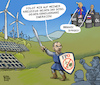 Cartoon: Kickls Kreuzzug (small) by Karl Berger tagged erneuerbare,energie,fpö,kickl,trump,putin,öl,gas,windräder,solarstrom