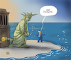 Cartoon: Liberty Ade! (small) by Karl Berger tagged trump,usa,abschiebungen