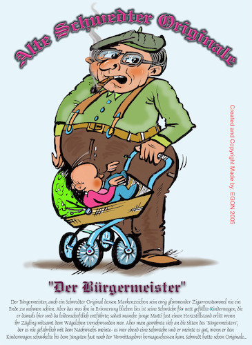 Cartoon: Alte Schwedter OriginaleII (medium) by Cartoon_EGON tagged zum,schmunzeln,allemal