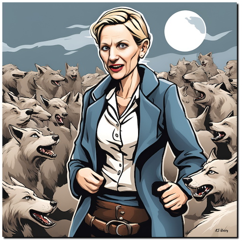 Cartoon: Bio-Wölfe (medium) by A Human tagged afd,weidel,alternative,rechtsextremistisch,nazi,patrioten,wölfe,wolf,afd,weidel,alternative,rechtsextremistisch,nazi,patrioten