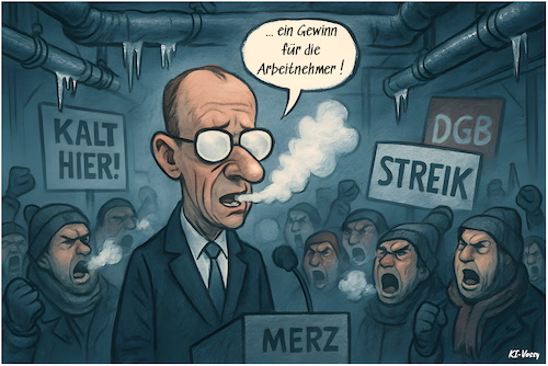Cartoon: Cool Fritz (medium) by KI-Vossy tagged cdu,kanzler,bundeskanzler,friedrich,merz,dgb,gewerkschaft,deutschland,wirtschaft,gewerkschafter,gewerkschaftler,fritz,reformpläne,reformen,cdu,kanzler,bundeskanzler,friedrich,merz,dgb,gewerkschaft,deutschland,wirtschaft,gewerkschafter,gewerkschaftler,fritz,reformpläne,reformen