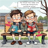 Cartoon: ABC-Schützen (small) by A Human tagged wehrpflicht,schulpflicht,schule,bundeswehr,freiwillig,einschulung,musterung,wehrdienst,deutschland,schulen,soldaten,soldat,schüler,pistorius,erstklässler,abc,schützen
