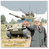 Cartoon: Back to Bundeswehr (small) by A Human tagged atomschirm außenminister deutschland bundeswehr verteidigung wehrpflicht atomwaffen krieg trump putin fischer europa usa russland sonnenblume joschka