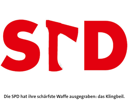 Cartoon: Das Klingbeil (medium) by ArtyFicial tagged bundesvorsitzender,spd,fraktionschef,bundestagswahl,2025,klingbeil