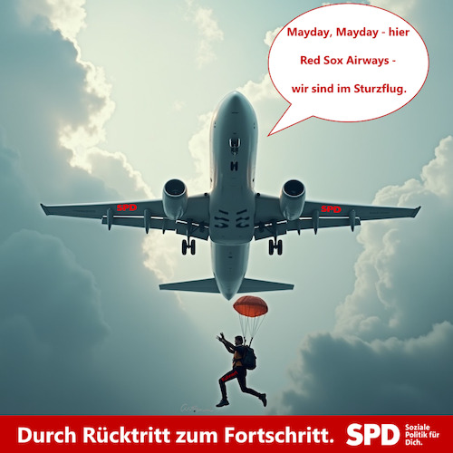 Cartoon: Kühnerts Rücktritt (medium) by ArtyFicial tagged spd,kühnert,generalsekretär,rücktritt,fortschritt