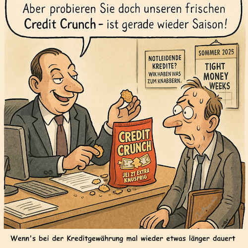 Cartoon: Prost Mahlzeit (medium) by ArtyFicial tagged kredit,notleidend,deutschland,usa,china,sektoren,credit,crunch