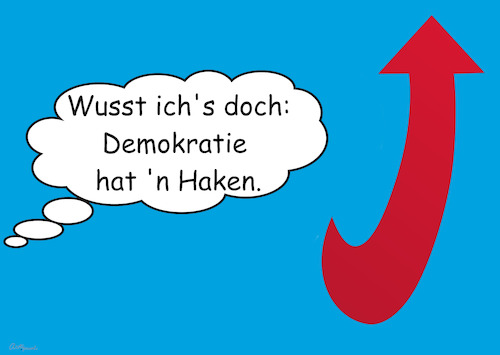 Cartoon: Wo ist der Haken? (medium) by ArtyFicial tagged bundestagswahl,2025