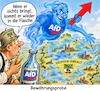 Cartoon: Geistreich (small) by ArtyFicial tagged landtagswahl,sachsen,anhalt,afd,dschinni,flaschengeist,michel