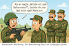 Cartoon: Neuer Wehrdienst zum Schießen (small) by ArtyFicial tagged wehrdienst,wehrdienstreform,überfällig,g36,ballermann,mallorca,anwerber,anwerben,schießen,ausbildung,grundausbildung,soldaten,kameraden,unteroffiziere,mannschaften,dienstgrade,offiziere,schießbahn,grundi,täuschung,shanghai,shanghaien