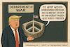 Cartoon: Wie 1984 - nomen est omen (small) by ArtyFicial tagged 1984,orwell,usa,präsident,president,trump,verteidigungsministerium,umbenennung,kriegsministerium,department,of,defense,renamed,renaming,war,peace,sign,pentagon,umbau,restrukturierung,restructurization,gebäude,building,ideologie,ideology,organisation