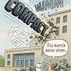 Cartoon: WUMM statt DOPPEL-WUMMS (small) by ArtyFicial tagged compact,verbotsverfahren,grundgesetz,bundesinnenministerium,faeser,nancy,verfassungsschutz