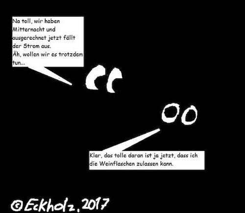 Cartoon: Stromausfall... (medium) by Kruscha tagged stromausfall