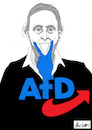 Cartoon: AFD (small) by Nicocomix tagged afd,germany,alice,weide,afdl,fascism,elections,racism,immigration,neofascism,facism,political