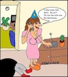 Cartoon: Mordsstimmung... (small) by Hobbyzeichner tagged mordsstimmung,mord,ehe,gewalt,frau,mann,totschlag,delikt,anruf,neujahr,silvester