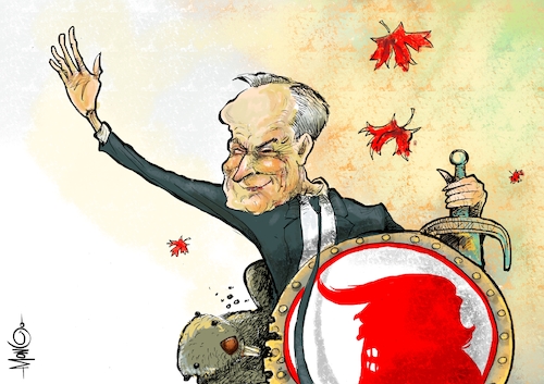 Cartoon: Elecciones (medium) by Mongo tagged canada,elecciones,partido,liberal,aranceles
