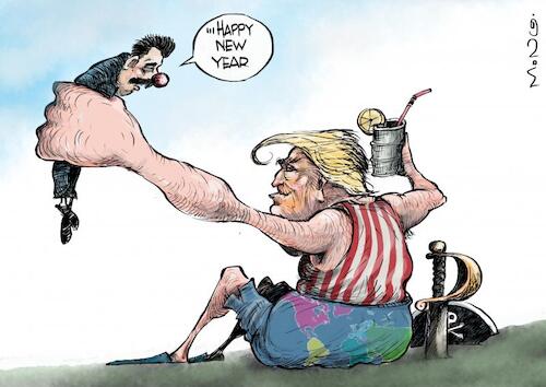 Cartoon: Happy new year (medium) by Mongo tagged venezuela