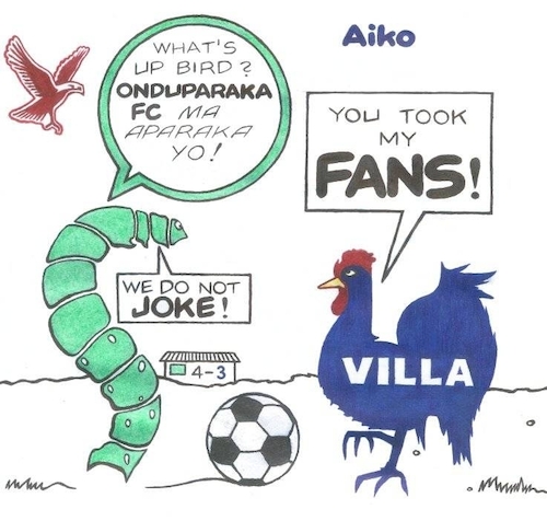 Cartoon: Onduparaka beats SC Villa (medium) by Aiko tagged onduparaka,arua