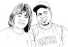 Cartoon: Elita and Onya (small) by Aiko tagged zambia,uganda