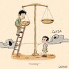 Cartoon: Nothing (small) by Ahmad Qaddura tagged gaza
