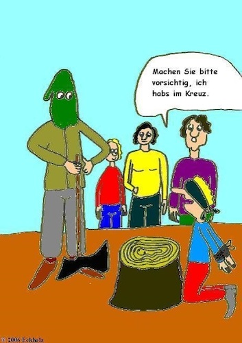 Cartoon: Der letzte Wunsch... (medium) by Kritzelchaot tagged wunsch,henker,todesstrafe,schmerzen,kreuzschmerzen,tod,männer,hinrichtung,strafe,scharfrichter,gesundheit