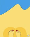 Cartoon: Boobs Shadow (small) by Xisto Ventura tagged boobs,beach