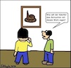 Cartoon: Kunst... (small) by Kritzeltonne tagged kunst,gemälde,ausstellung,männer,kultur,museum,scheisse,kot