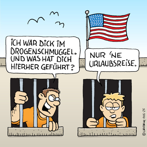 Cartoon: Holiday in America (medium) by Rovey tagged abschiebehaft,us,tourismus,tourist,usa,reise,urlaub,ferien,festnahme,gefängnis,angst,sträfling,haft,insasse,amerika,trump,maga,gefangene,reisewarnung,einreise,ausreise,grenze,gefahr,gefährlich,alptraum,cartoon,illustration,zeichnung,abschiebehaft,us,tourismus,tourist,usa,reise,urlaub,ferien,festnahme,gefängnis,angst,sträfling,haft,insasse,amerika,trump,maga,gefangene,reisewarnung,einreise,ausreise,grenze,gefahr,gefährlich,alptraum,cartoon,illustration,zeichnung