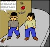 Cartoon: Der Neue... (small) by Wutkritzler78 tagged mobbing,ausgrenzung,gewalt,hass,jugend,jungen,gesellschaft