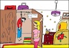 Cartoon: Im Schlafraum... (small) by Kritzelklops tagged suizid,schlafraum,mann,frau,ehe,freitod,depressionen,hinig